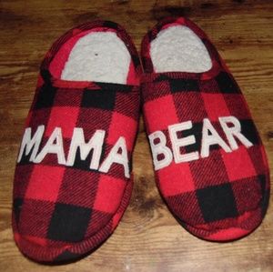 Womens Mama Bear Buffalo Check Clog Slipper